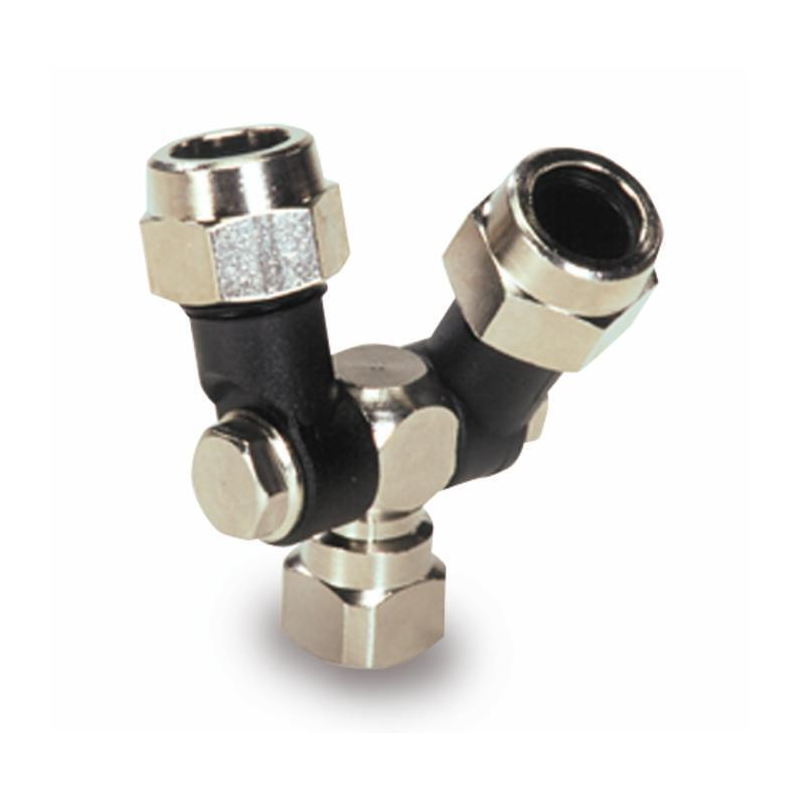 GETTO SNODATO DOPPIO - FEMMINA 1/4''