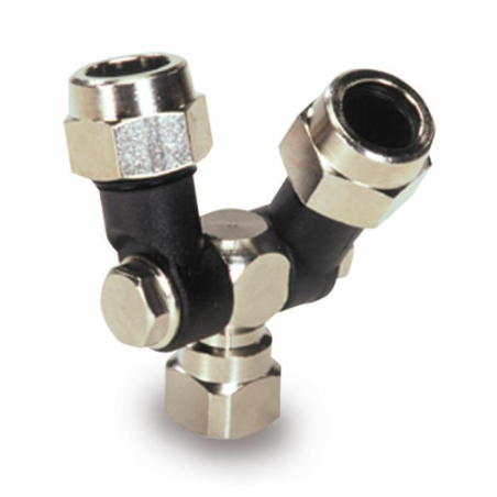 GETTO SNODATO DOPPIO - FEMMINA 1/4''