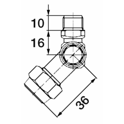 GETTO SNODATO SINGOLO -MASCHIO 1/4''G