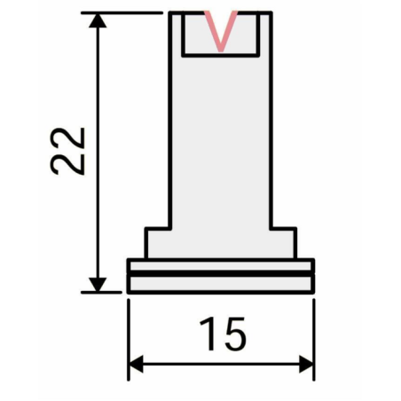 UGELLO A VENTAGLIO ANTIDERIVA CERAMICO AFC 110° GIALLO