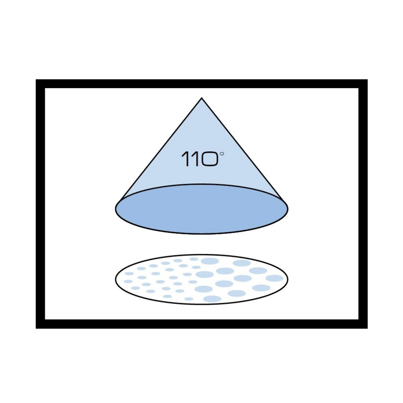 UGELLO A VENTAGLIO AXI 110° ROSSO