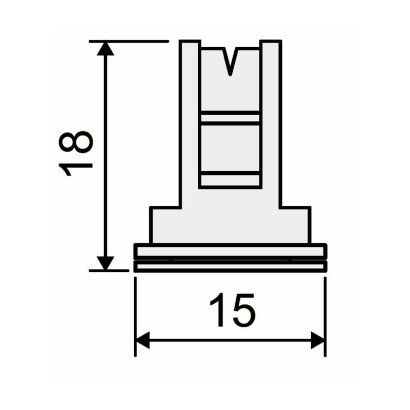 UGELLO INDUZIONE ARIA COMPATTO CFA 110° GIALLO