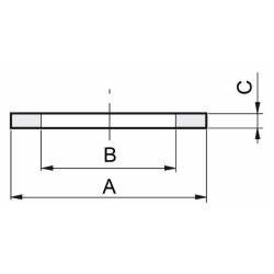 GUARNIZIONE PIANA 20X30,7X2,5  EPDM