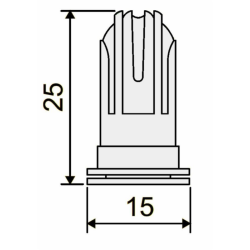 UGELLO FINE BARRA BX GIALLO