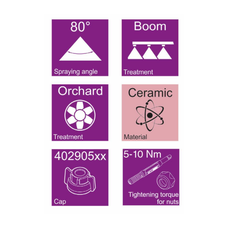 UGELLO A CONO CERAMICO HCC 80° ROSSO