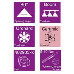 UGELLO A CONO CERAMICO HCC 80° GRIGIO