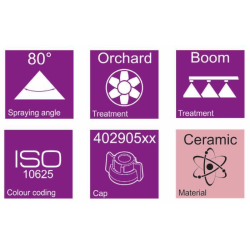 UGELLO A CONO CERAMICO HCI 80° BLU