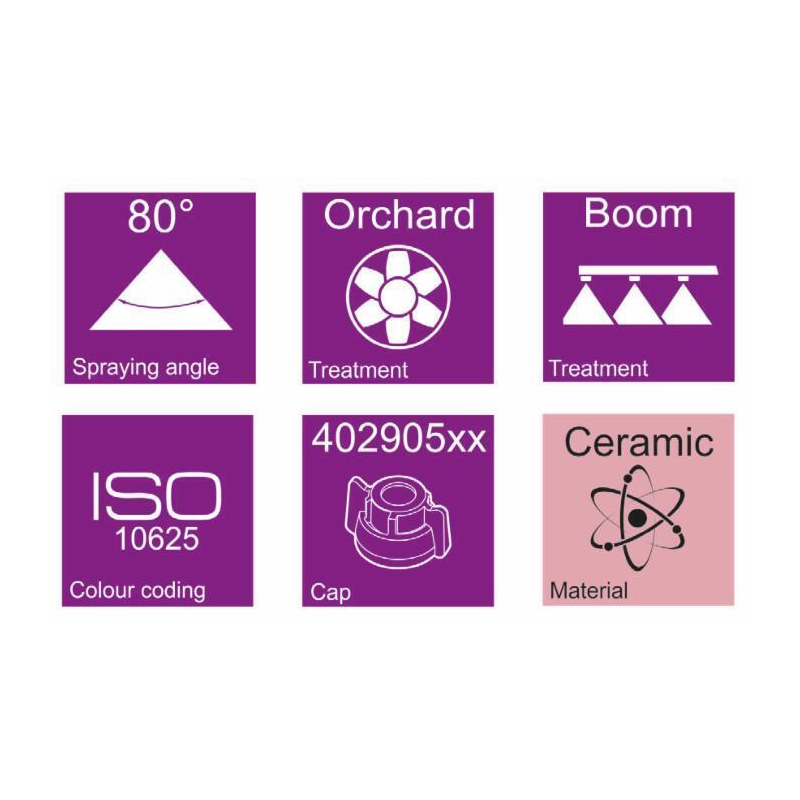 UGELLO A CONO CERAMICO HCI 80° BORDEAUX