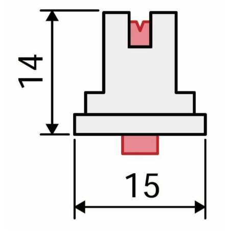 UGELLO A VENTAGLIO ANTIDERIVA CERAMICO LDC 110° GIALLO