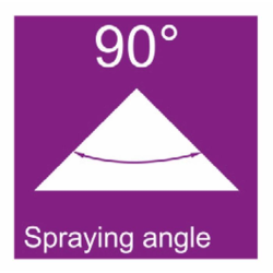 UGELLO DOPPIO INIEZIONE ARIA TFA 90° GIALLO