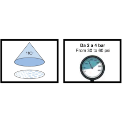 UGELLO A VENTAGLIO ADI 110° LILLA