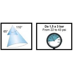 UGELLO ANTIDERIVA CVI 110° TWIN BLU