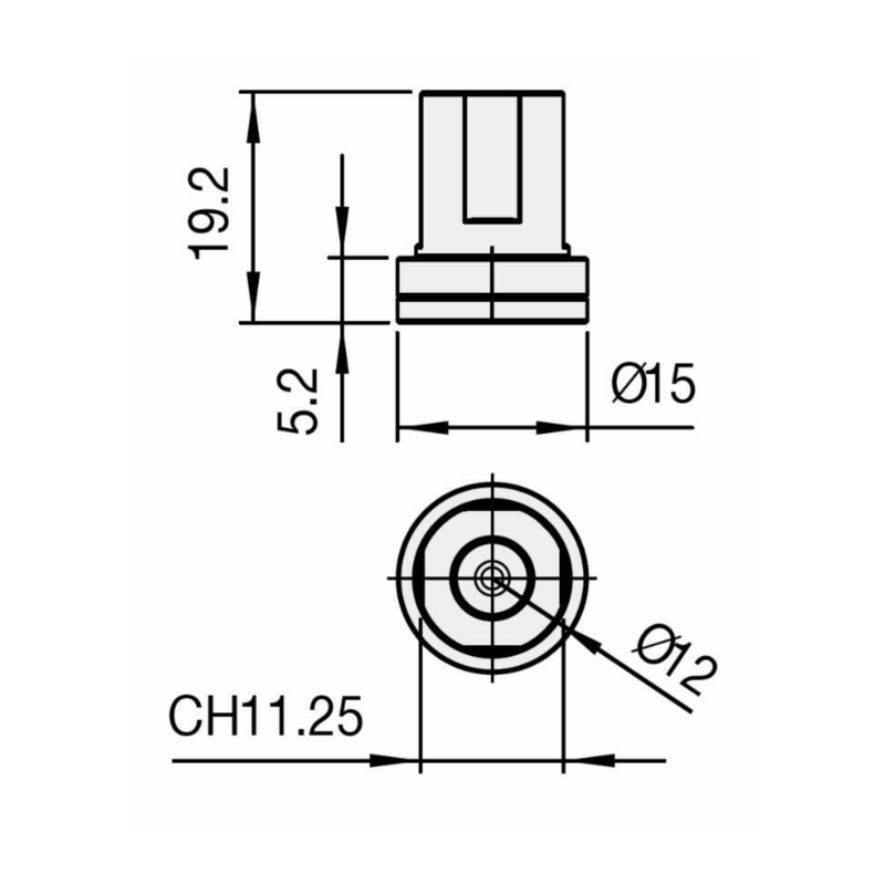 UGELLO A CONO TVI 80° ARANCIONE