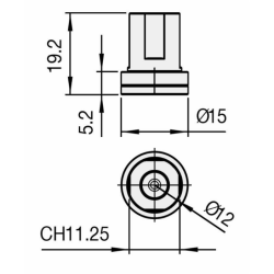 UGELLO A CONO TVI 80° VERDE