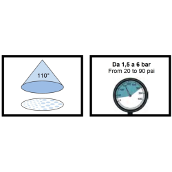 UGELLO A VENTAGLIO AIRMIX 110° GIALLO