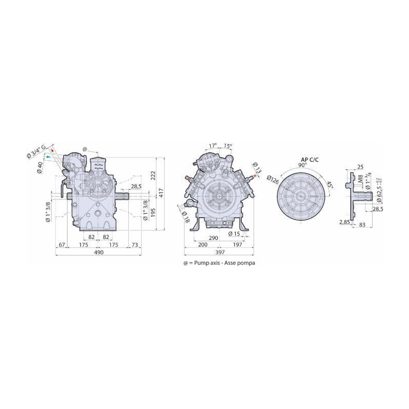 POMPA A MEMBRANA MOD. BHA150C/C