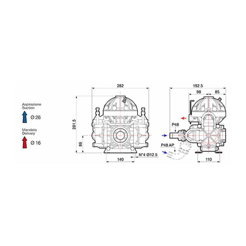 POMPA MEDIA PRESSIONE  P48