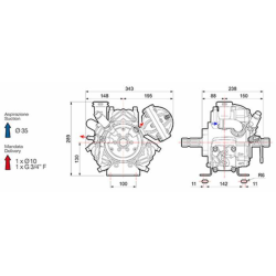 POMPA MEMBRANA ALTA PRESSIONE APS 71