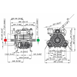 POMPA IN ALLUMINIO A 3 MEMBRANE PBO 1100 VD