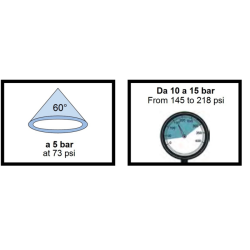 UGELLO A CONO ATR 60° CLIPS BLU