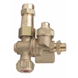 GETTO DOPPIO REGOLABILE CON ANTIGOCCIA E 2 KIT UGELLI Ø 18