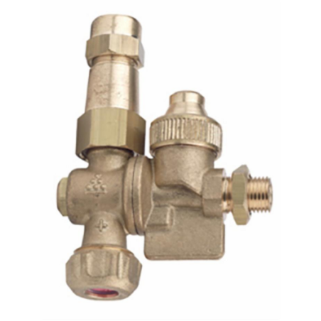 GETTO DOPPIO REGOLABILE CON ANTIGOCCIA E 2 KIT UGELLI Ø 18