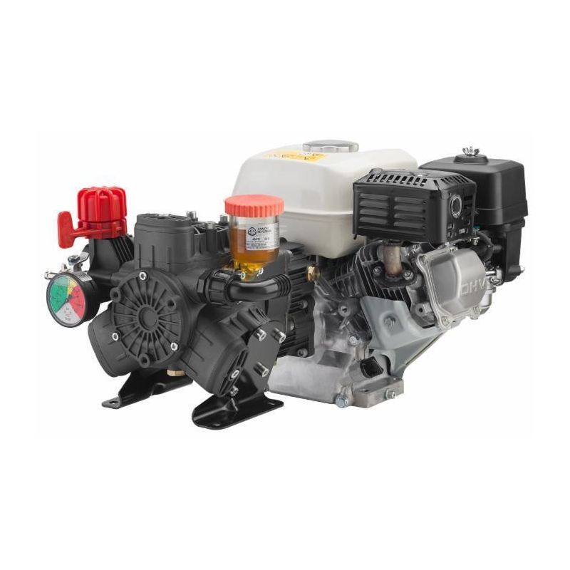 MOTOPOMPA A 3 MEMBRANE AR403 4,8 HP CON MOTORE 4 TEMPI