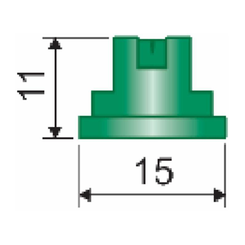 UGELLO A VENTAGLIO EF 80° ROSSO