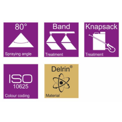 UGELLO A VENTAGLIO EF 80° ROSSO