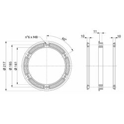 FLANGE PER ATOMIZZATORI IN OTTONE CON GUARNIZIONE