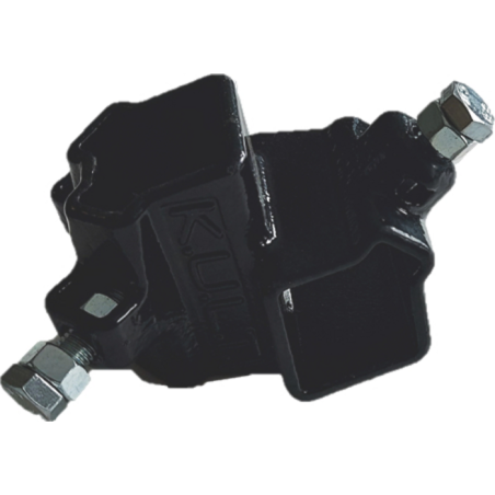 Connettore angolare standard, destro, per tubo 40 x 40 / 40 x 40 mm