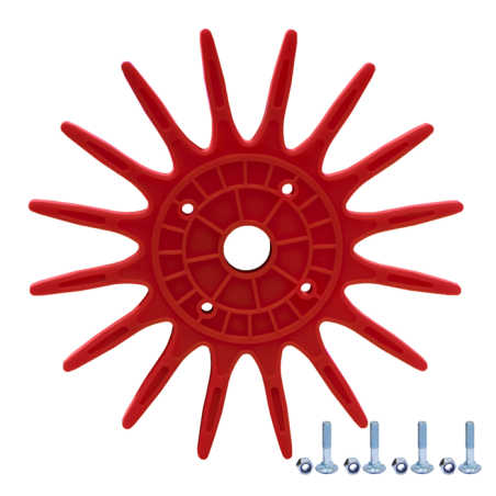 Stella a dita rossa dura Ø 290 mm