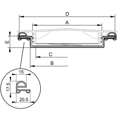 GUARNIZIONE SPECIALE ANELLO D.255