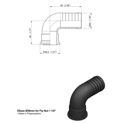RACC.CURVO D.30 PIANO X GIRELLO 1"1/4
