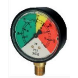 MANOMETRO ISOMETRICO IN ABS Ø 63MM, SCALA 0/25 BAR, ATTACCO RADIALE R 1/4"