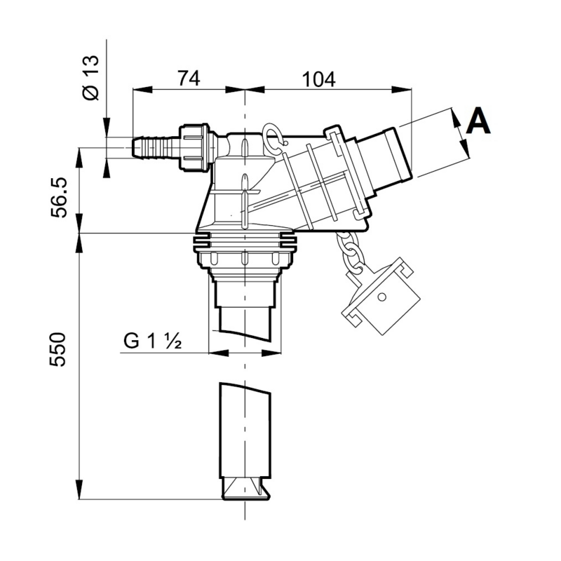 Idroeiettore Ø 40 mm