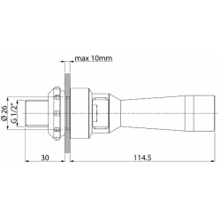 Agitatore idraulico con ugello inox