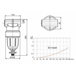 FILTRO ALTA PRESSIONE 80 MESH