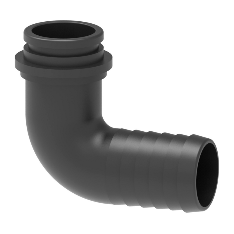 RACCORDO CURVO Ø40 X GIRELLO 2"