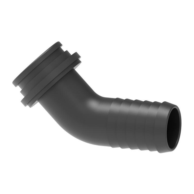 RACC.CURVO 45°PORTAG.Ø40 X GIR.1"1/2