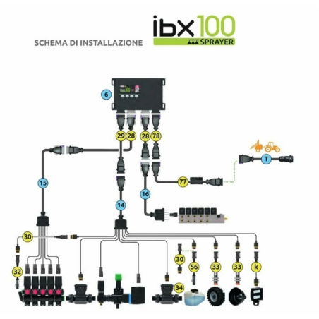 Cavo collegamento 9 funzioni idrauliche