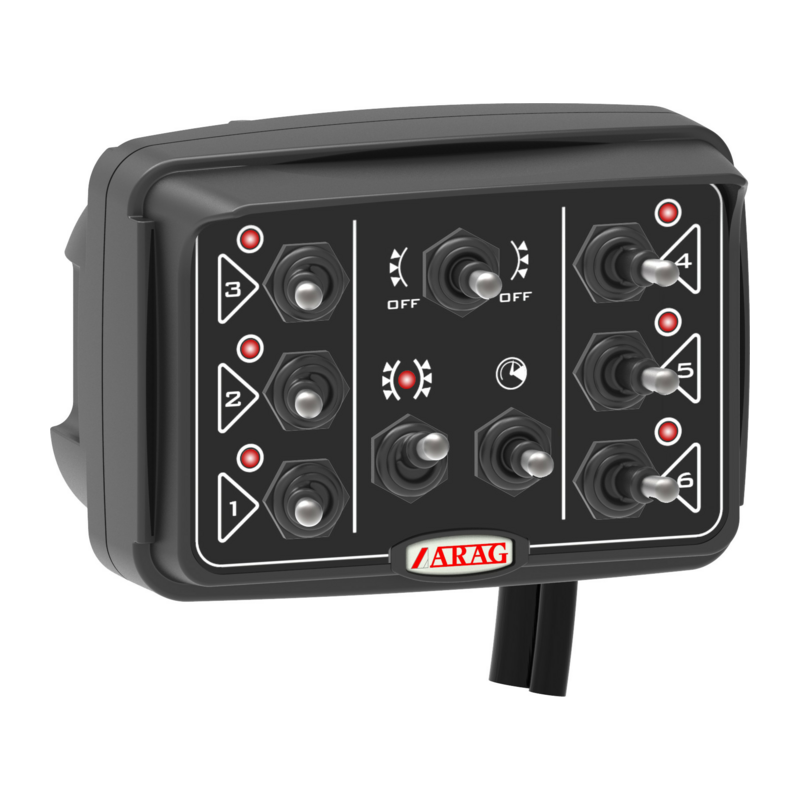 Scatola di comando Arag per atomizzatore 6 vie con regolatore