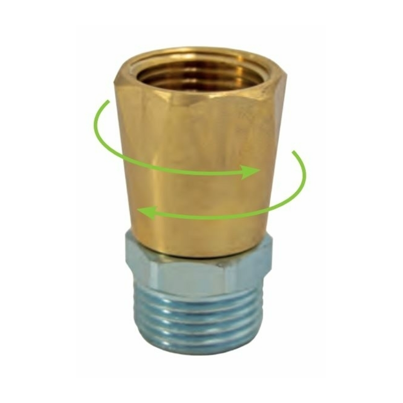 RACCORDO GIREVOLE X LANCE G1/2M - G1/2F