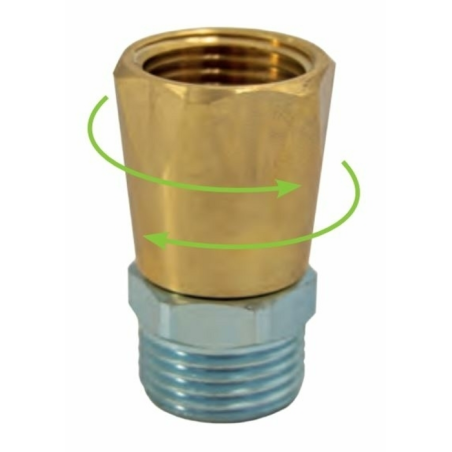 RACCORDO GIREVOLE X LANCE G1/2M - G1/2F