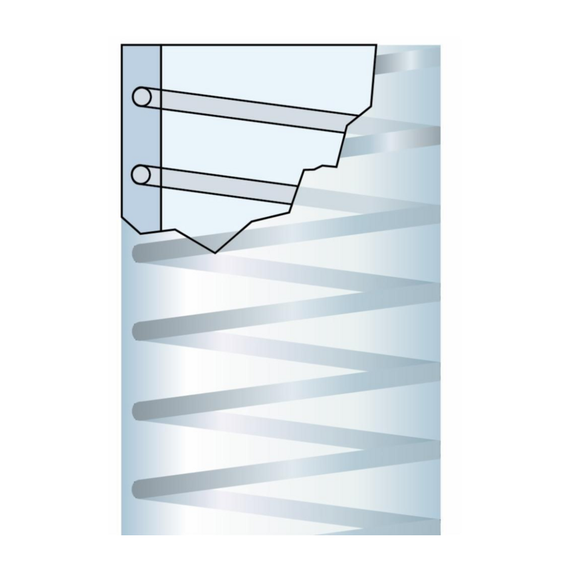 Tubo con spirale in acciaio METALFLEX Ø 30