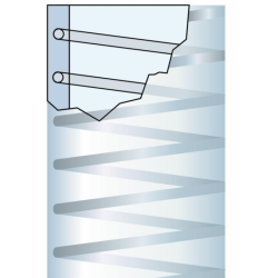 Tubo con spirale in acciaio METALFLEX Ø 60