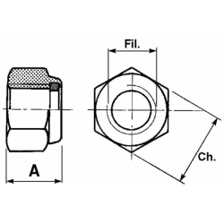 DADO AUTOBLOCCANTE PER DENTI ERPICE