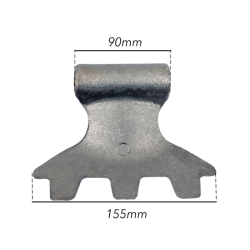 MAZZA STAMPATA L-155MM, S-90MM, H-110MM, ø FORI 20,5