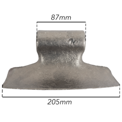 MAZZA STAMPATA L-205MM,S-87MM,H-87MM- Ø 20,5