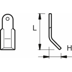 COLTELLO "Y" ADATTABILE SICMA 60X8Ø25,5
